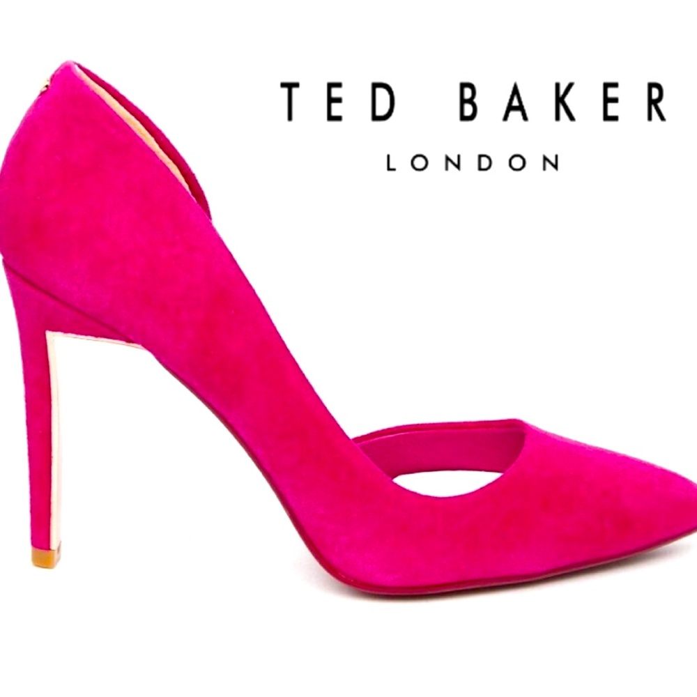 Ted Baker Meshi Pink Suede Heels 5 1/2